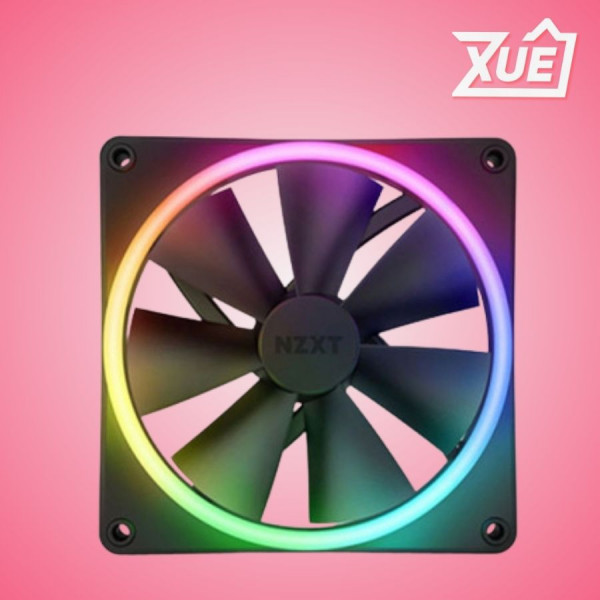 FAN CASE NZXT F120RGB - 120MM RGB FANS - SINGLE (MÀU ĐEN) RF-R12SF-B1