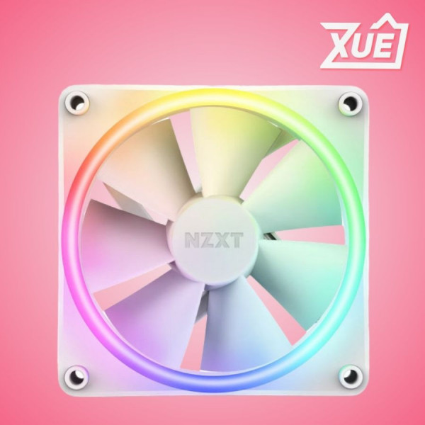 FAN CASE NZXT F120RGB DUO - 120MM DUAL-SIDED RGB FAN - SINGLE PACK WHITE(RF-D12SF-W1)
