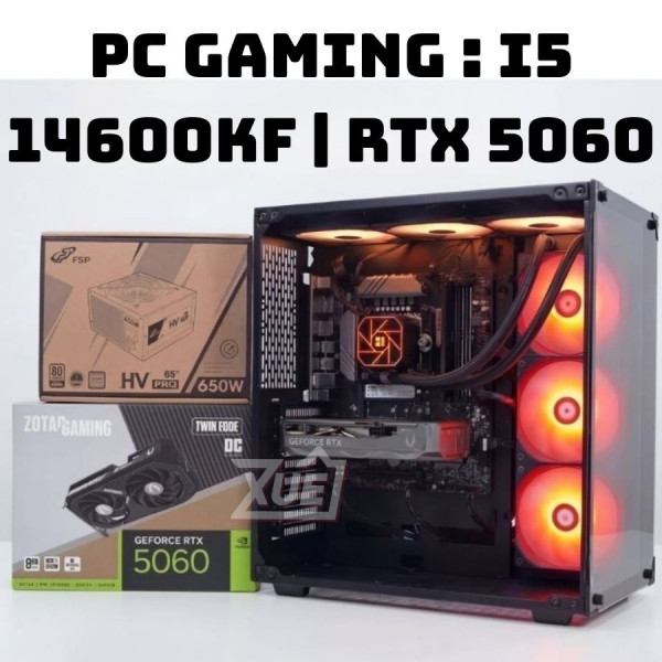 BỘ PC GAMING I5 14600KF - RTX 5060 8GB GDDR7 (XUEPCT01)