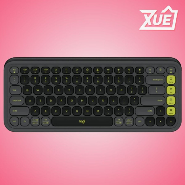 BÀN PHÍM KHÔNG DÂY LOGITECH POP ICON KEYS BLUETOOTH THAN CHÌ & XANH LÁ 920-013083