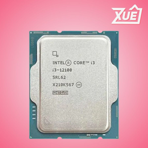 BỘ VI XỬ LÝ INTEL CORE I3-12100  - TRAY (3.3GHZ TURBO UP TO 4.3GHZ, 4 NHÂN 8 LUỒNG, 12MB CACHE, 58W)- SOCKET INTEL LGA 1700)