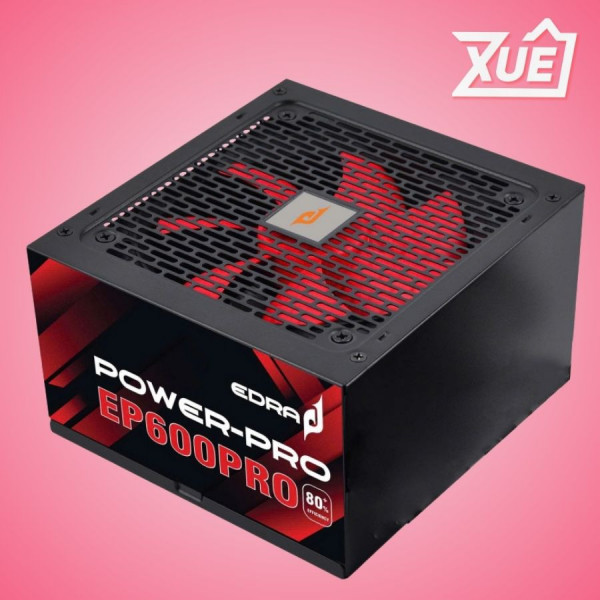 NGUỒN EDRA EP600PRO (FAN 12CM, CABLE DẸT) 