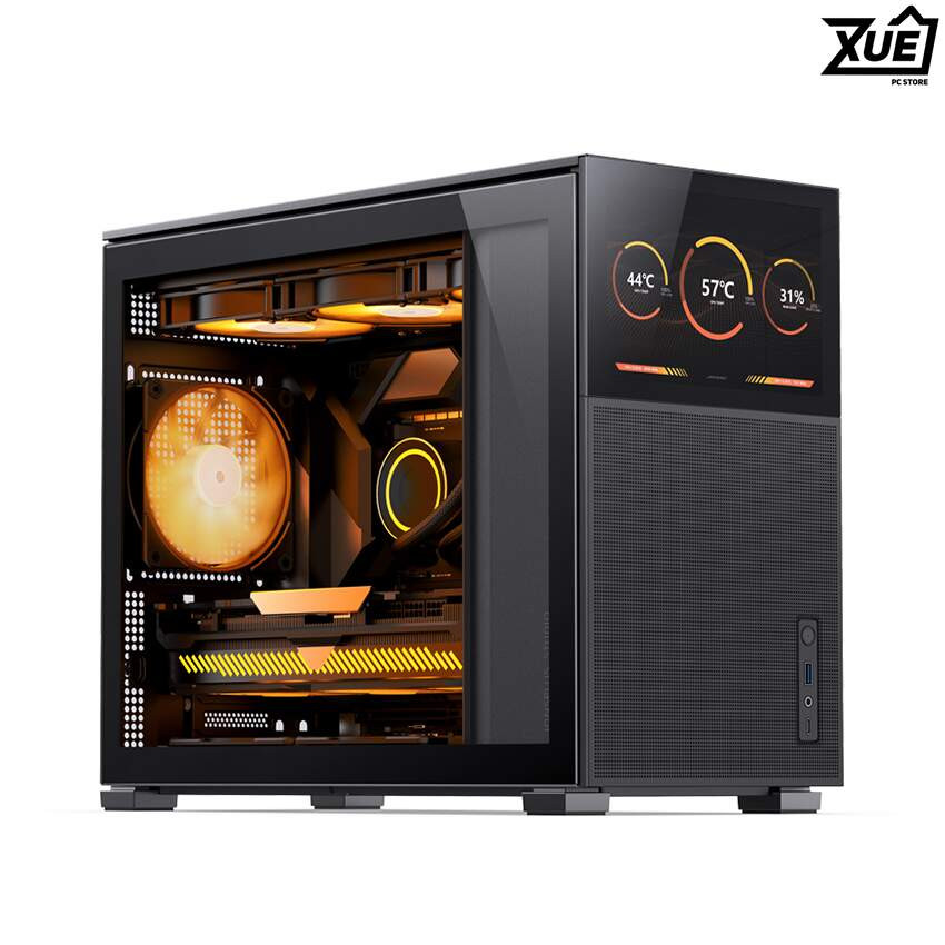 VỎ CASE JONSBO D31 MESH SC BLACK ( MINI TOWER/MÀU ĐEN/MÀN HÌNH PHỤ 8'')