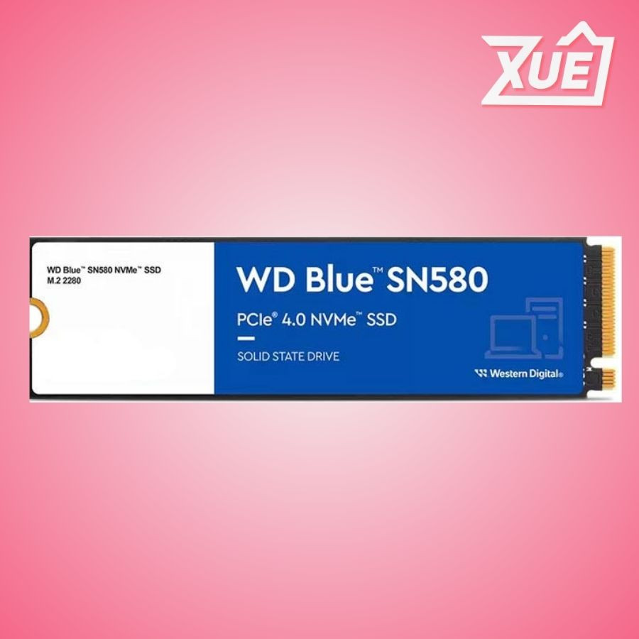 Ổ CỨNG SSD WD SN580 BLUE 500GB M.2 2280 PCIE NVME 4X4 (ĐỌC 4000MB/S - GHI 3600MB/S) - (WDS500G3B0E)