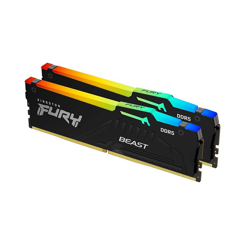 BỘ NHỚ TRONG KINGSTON FURY BEAST BLACK RGB XMP (KF560C40BBAK2-64) 64GB (2X32GB) DDR5 6000MHZ 