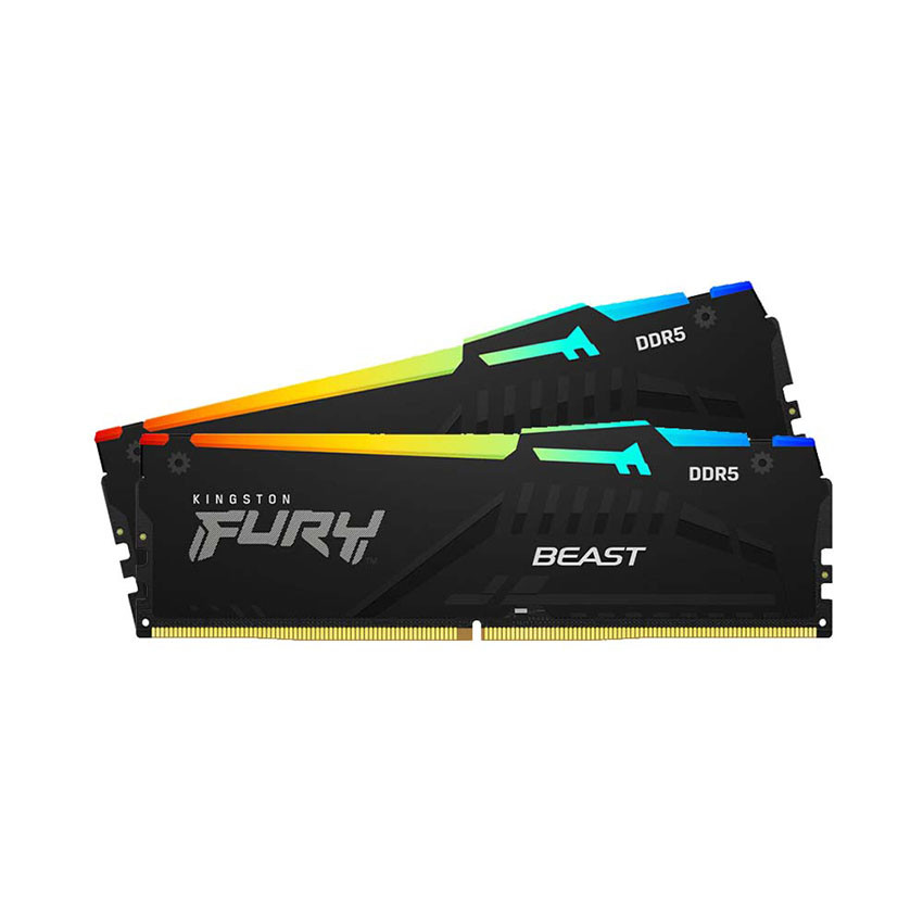 BỘ NHỚ TRONG KINGSTON FURY BEAST BLACK RGB XMP (KF560C40BBAK2-64) 64GB (2X32GB) DDR5 6000MHZ 