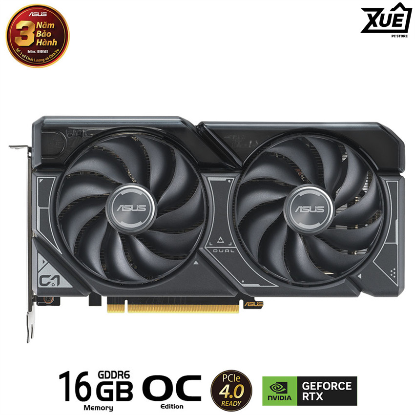CARD MÀN HÌNH ASUS DUAL-RTX 4060 TI-O16G-EVO