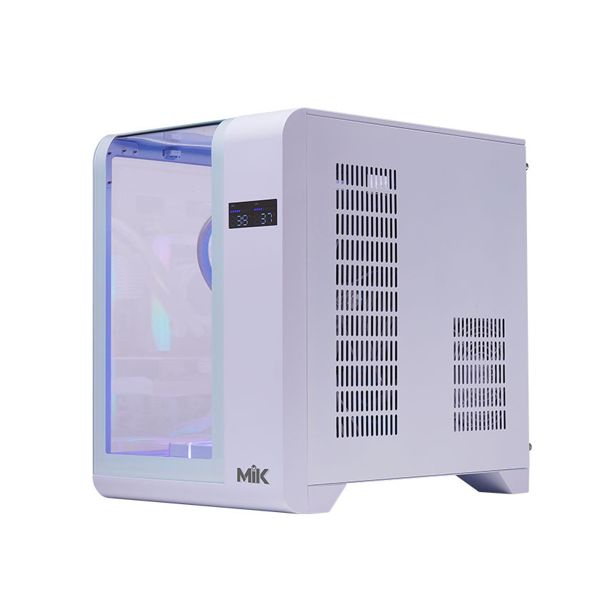 VỎ CASE MIK BARBATOS M WHITE (MATX/MID TOWER/MÀU TRẮNG)
