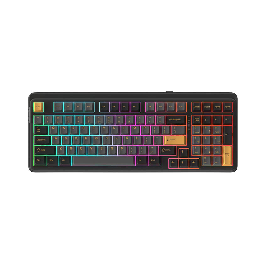 BÀN PHÍM CƠ DAREU EK98 PRO BLACK GOLDEN (3 MODES/PBT/RGB/DREAM SWITCH)
