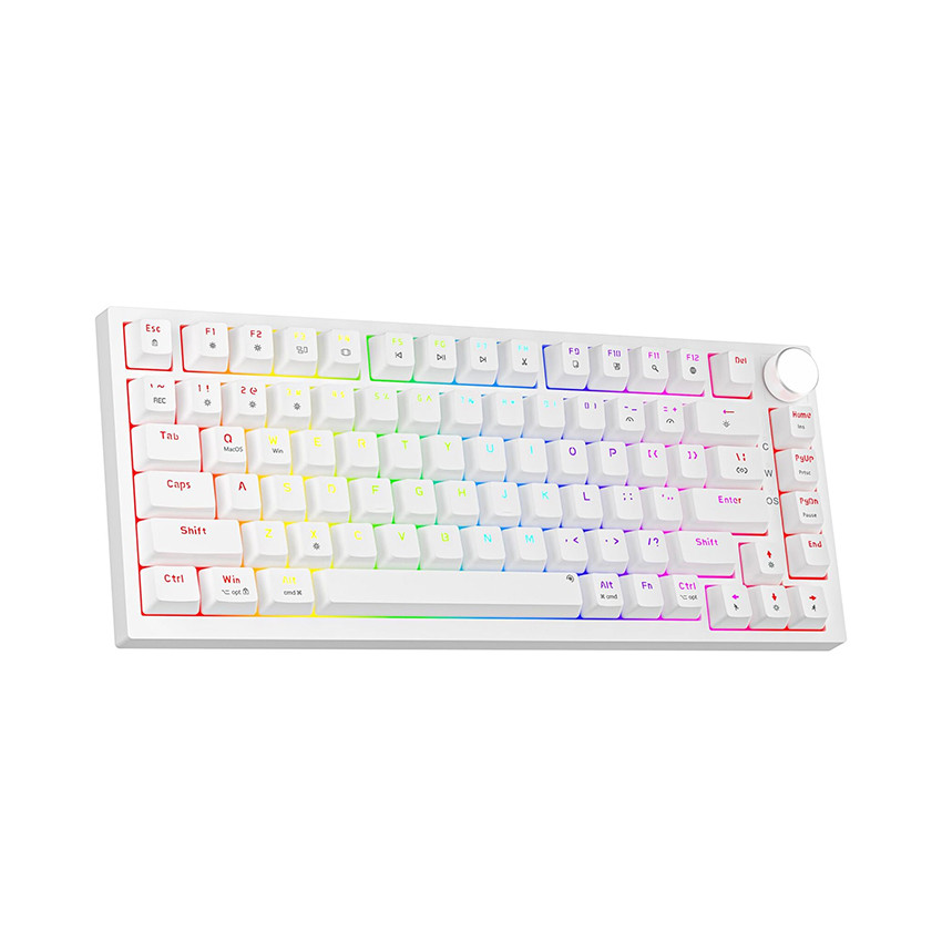 BÀN PHÍM CƠ GAMING CÓ DÂY NEWMEN GM326 WHITE, BROWN SWITCH