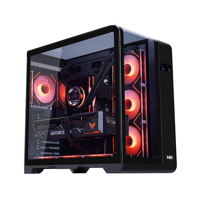 VỎ CASE MIK BARBATOS BLACK (ATX/MID TOWER/MÀU ĐEN)