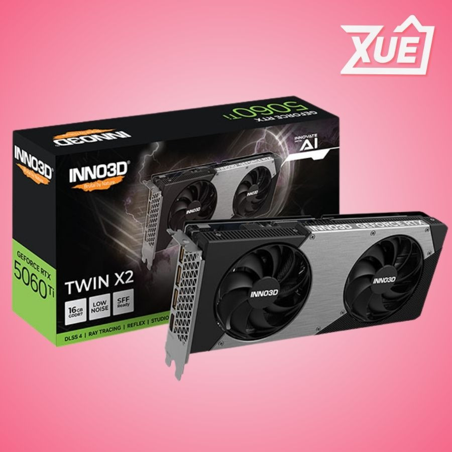 CARD MÀN HÌNH INNO3D RTX 5060 TI TWIN X2 OC 16GB GDDR7